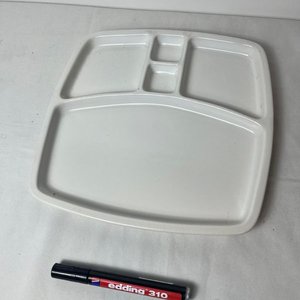 Copetinero de Loza Blanca con 4 Compartimentos - imagen 5