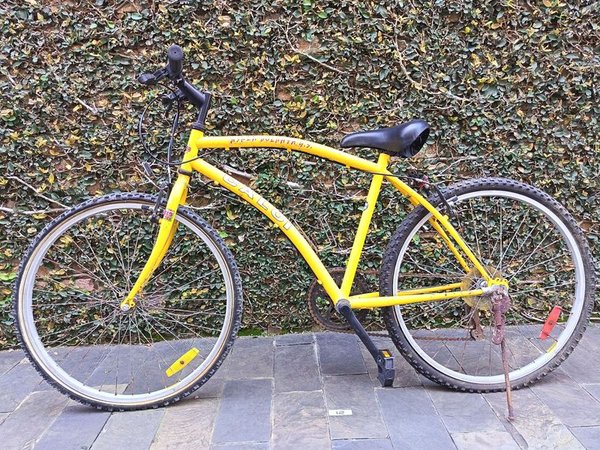 Bicicleta de Montaña Caloi Aspen Dolphin G.S. Rodado 26 Amarilla Años 90 - imagen 1