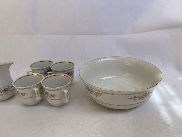 Lote de porcelana Alemana decorada con flores - imagen 4