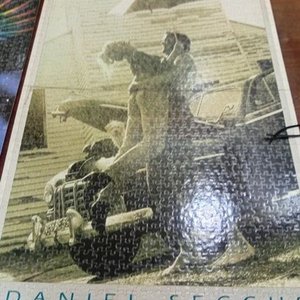 Par de Puzzles Completos Plastificados: Águila y Escena Clásica - imagen 3