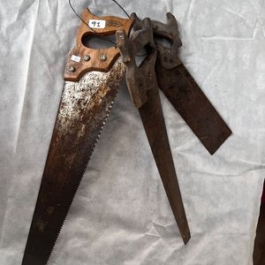 Lote de 3 Serrruchos Antiguos para Carpintería - imagen 2