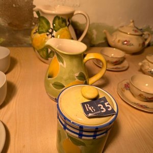Jarra, Azucarera y Jarrón Decorativos Estilo Italiano con Limones - imagen 7
