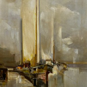 Lote anterior: Oleo "Puerto" de Julio Fernández Cabral - 70 x 50 cm