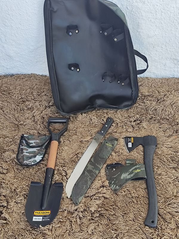 Kit de herramientas de campo con funda de camuflaje y cierre de cremallera - imagen 6
