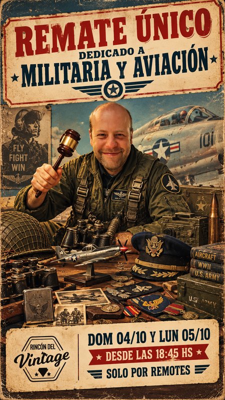Remate Único de Militaria y Aviación: Aviones, Uniformes y Accesorios Militares