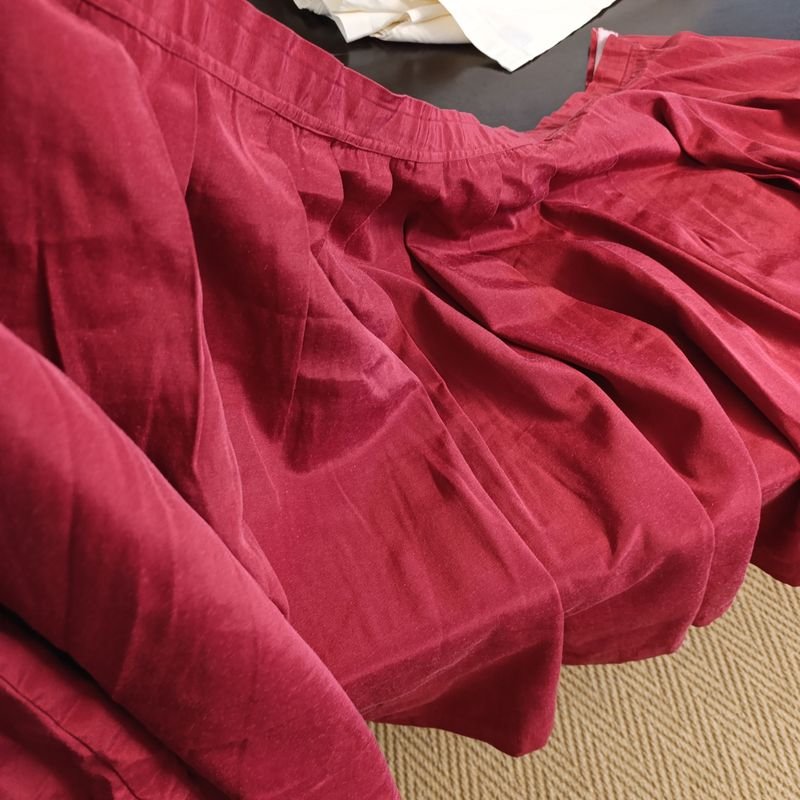 Manta de mesa larga roja - imagen 2