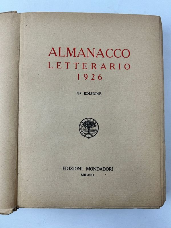 Almanaque literario 1926, segunda edición, Edizioni Mondadori - imagen 2