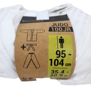 Kimono de Judo Infantil Blanco Talle 95-104cm - imagen 3