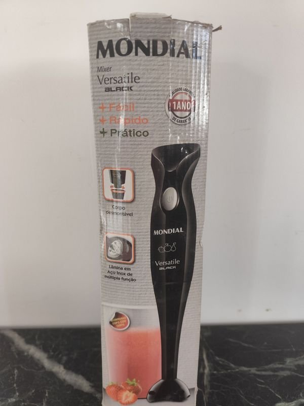 Batidora de Mano Mondial Versatile Black Nueva en Caja - imagen 1