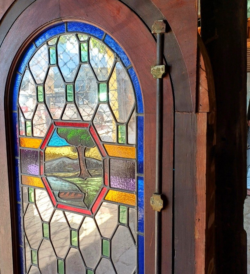 Ventana antigua con vitraux en excelente estado - imagen 7