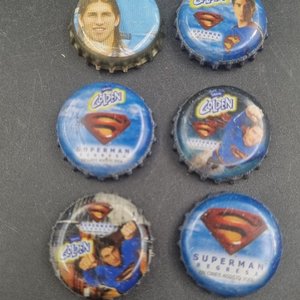 6 Tapitas Coleccionables Serie Superman Golden - imagen 3