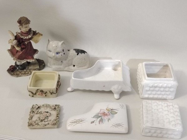 Colección de alhajeros y adornos cerámicos - imagen 2