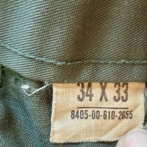 Pantalón Militar Americano Talle 34x33 Verde Oliva - imagen 3