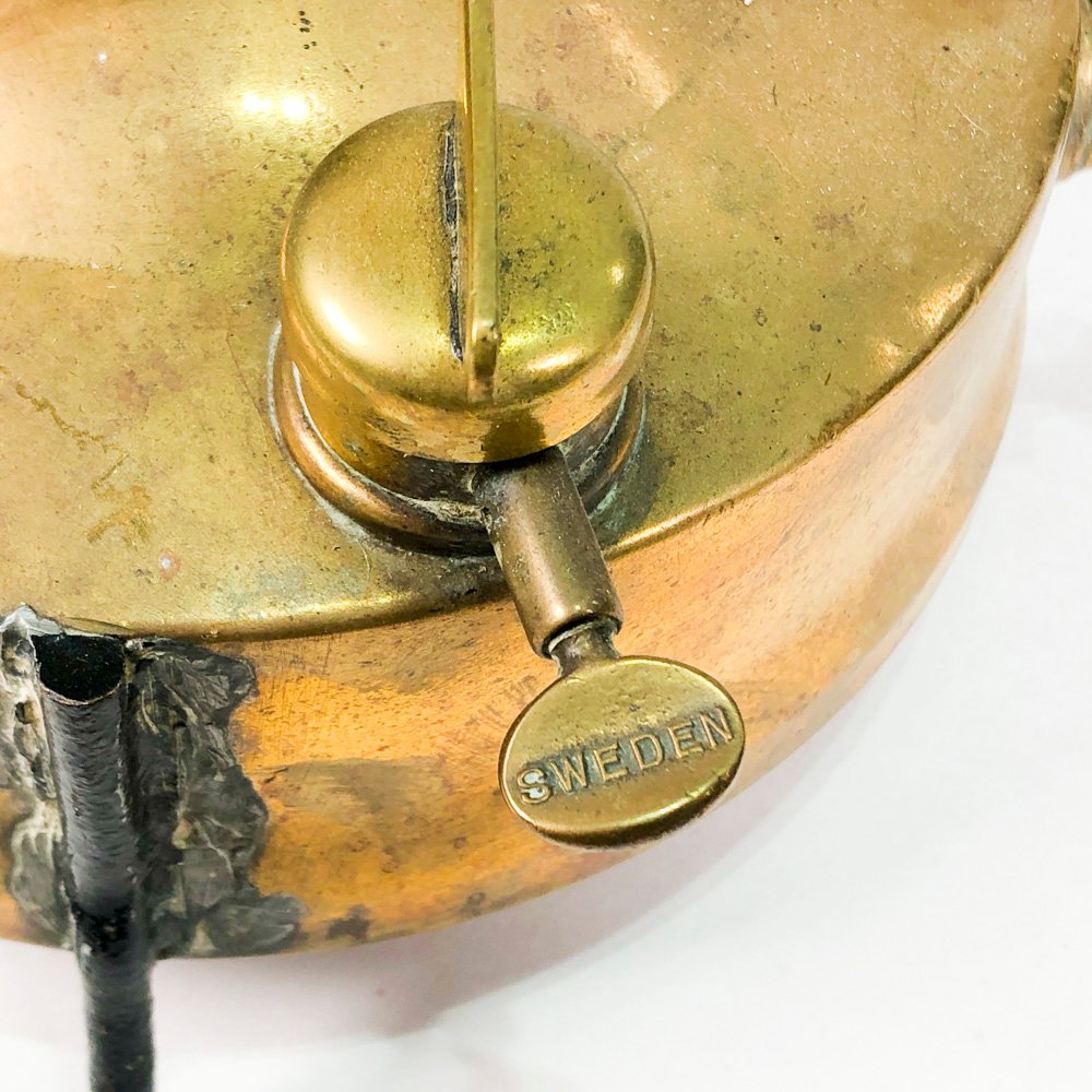 Lámpara de sobremesa en bronce tipo lámpara de kerosene - imagen 5