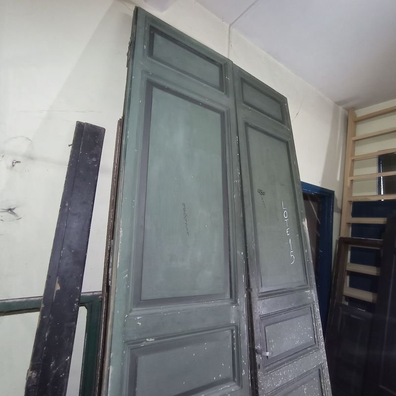 Puertas antiguas de tablero en pinotea para decoración - imagen 5
