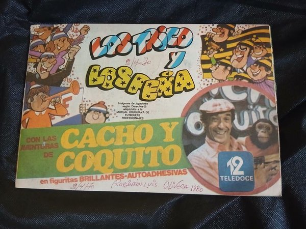 Álbum Completo "Los Trico y Los Peña" de Teledoce (1980) - Figuritas Fútbol Uruguayo - imagen 1