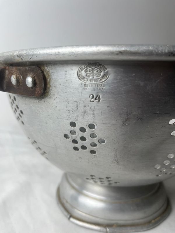 Colador aluminio - Colador de metal con agujeros para drenaje - imagen 6