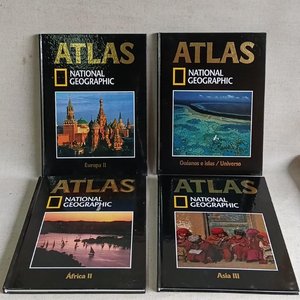 Lote de 4 Atlas National Geographic: Animales, Océanos, África y Asia - imagen 4
