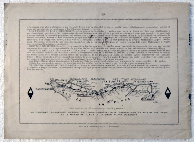 Panfleto de Remate de Chalets en Punta del Este, Uruguay, 1934 - imagen 6