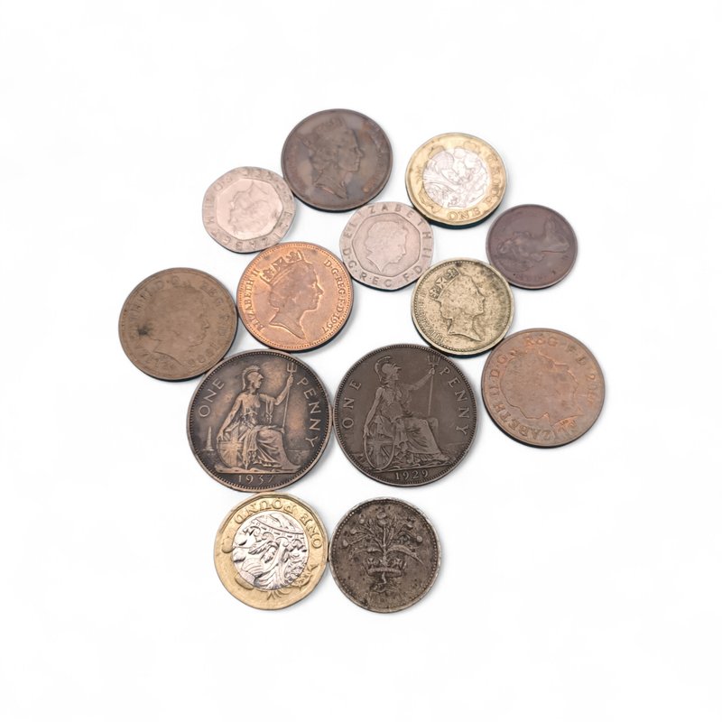 Monedas de Gran Bretaña: Colección de monedas antiguas