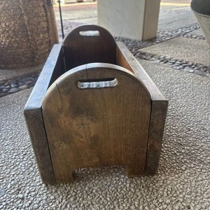 Cajón de Madera Rústico con Asas y Patas - imagen 2
