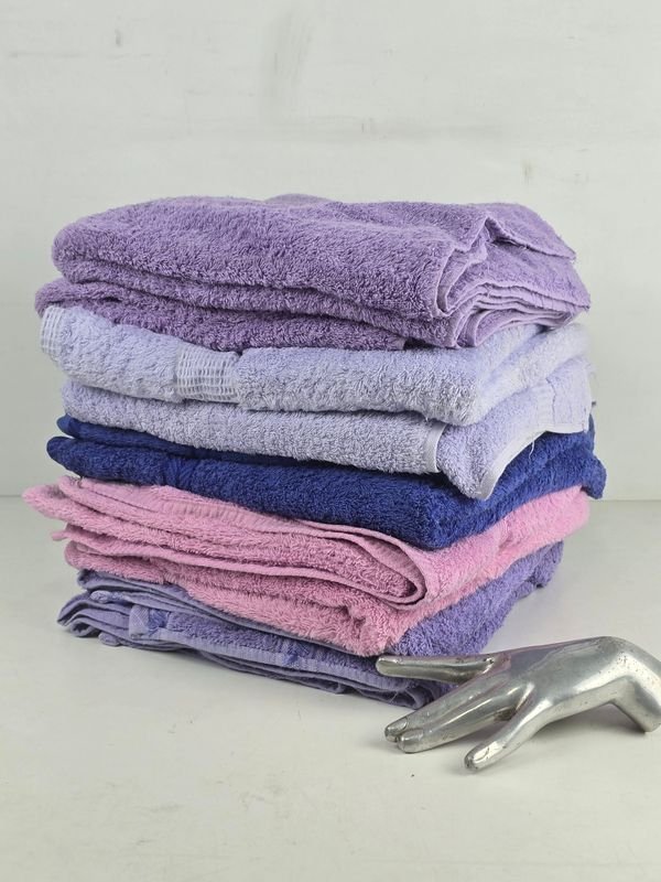 Set de 6 Toallas de Baño 100% Algodón Supertex - Lila y Violeta
