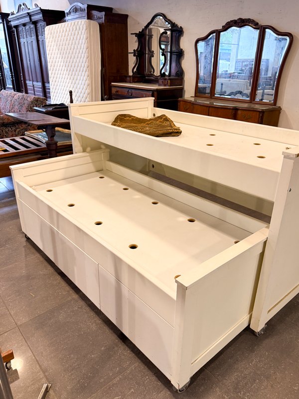 Cama Marinera Blanca con Cajones