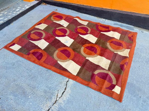 Alfombra estampada de diseño geométrico - imagen 1