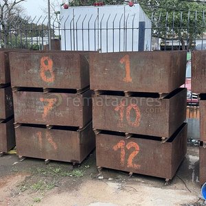 Lote de 15 Cajas Metálicas Oxidadas Numeradas - imagen 1