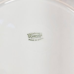 Conjunto de 7 Piezas de Porcelana Schmidt: Plato Central y Platos de Postre con Flores - imagen 5
