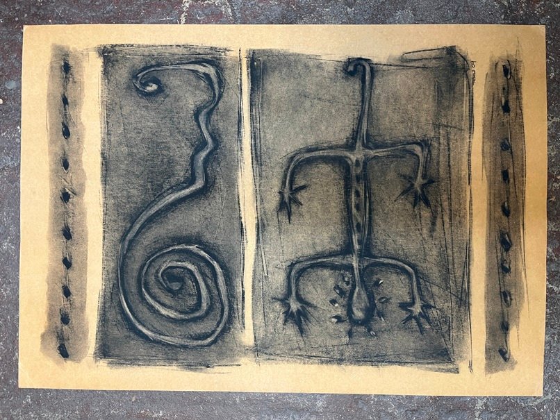 Lote anterior: Mario Perillo "Formas" - Obra de arte en cartulina