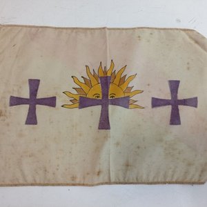 Banderín Escuela Militar de Aeronáutica Uruguay y Bandera Hispanidad Capitán Camblor - imagen 5