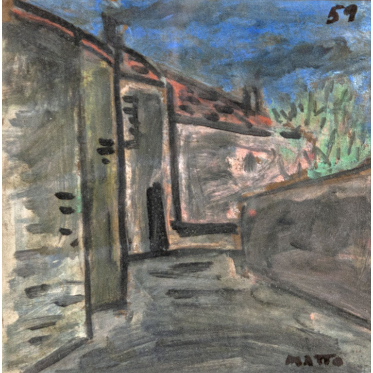 Lote anterior: Francisco Matto. Calle. Óleo sobre cartón, 19 x 18.5 cm.