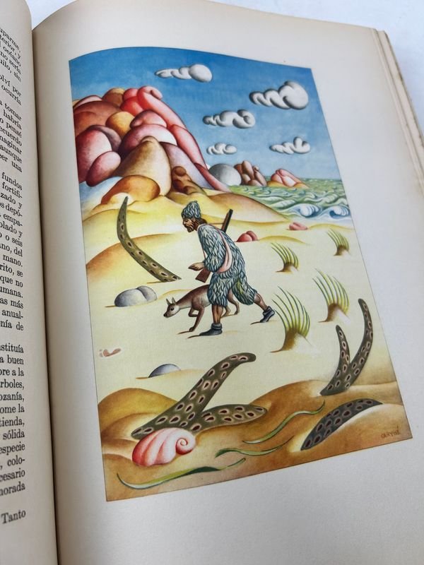 Libro de Robinson Crusoe de Daniel Defoe, edición española de 1945 - imagen 7