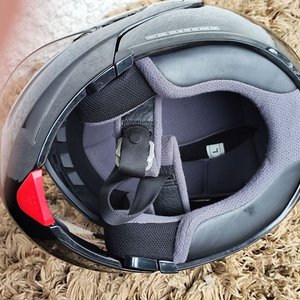 Casco Integral HJC Negro Aprobado DOT con Visera y Bolso Hardline - imagen 12