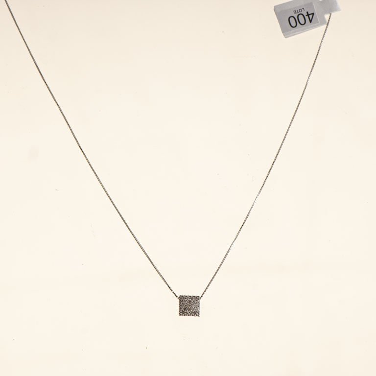 Cadena con colgante oro 18k y brillantes - imagen 2