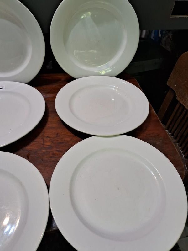 Lote de platos llanos blancos de 30 cm - imagen 3