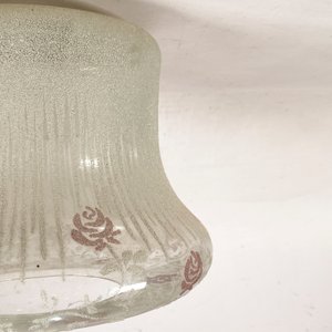 Pantalla de Vidrio Opalizado con Decorado Floral y Detalles - imagen 3
