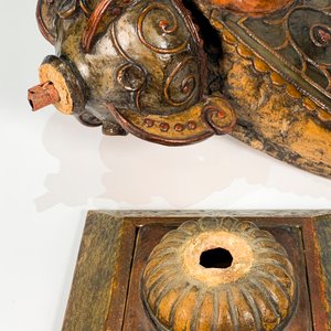 Escultura Virgen de Luján en Cerámica con Base - imagen 5