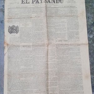 Diario "El Paysandú" del 18 de Julio de 1894: Contenido sobre Artigas y comentario inédito de su hija - imagen 2
