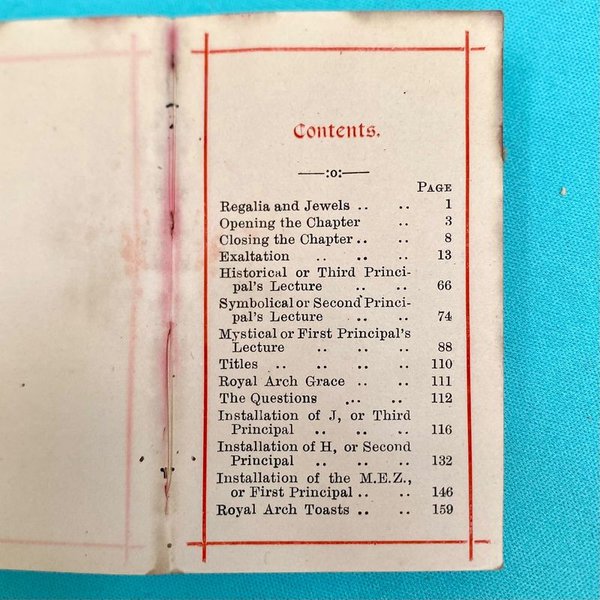 Libro Antiguo Masonería "The Domatic Working of The Ceremonies of The Holy Royal Arch" - imagen 1