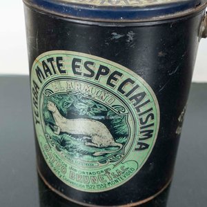 Lata Antigua Publicidad Yerba Mate Especialísima "El Armiño" - imagen 2