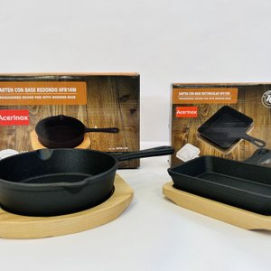 Lote anterior: Set de 2 Sarteneras de Hierro Fundido con Base de Madera Acerinox