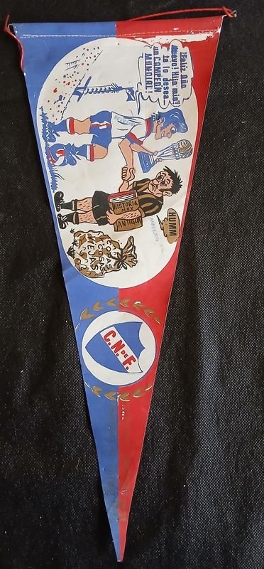 Banderín Histórico Caricatura Fútbol Club Nacional Vilson