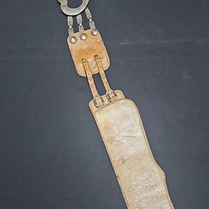 Cinto de Cuero Crudo con Apliques de Plata y Oro, Sellado Miglionico - imagen 8