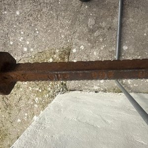 Balanza de Pilón Antigua de Hierro Fundido, Capacidad 222 kg - imagen 2