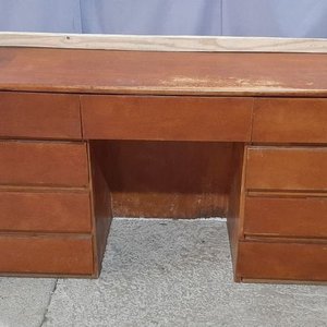 Cómoda de Madera Enchapada con 9 Cajones - imagen 1