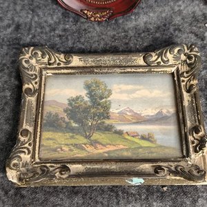 Lote de 4 Cuadros Antiguos Decorativos - imagen 2