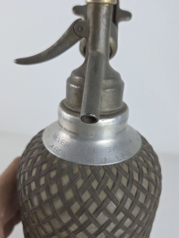 Antiguo Sifón Inglés con Malla Metálica - Venta en Subasta - imagen 5