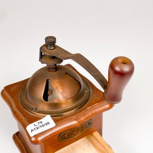 Molinillo de Café Antiguo de Madera con Cajón - imagen 5